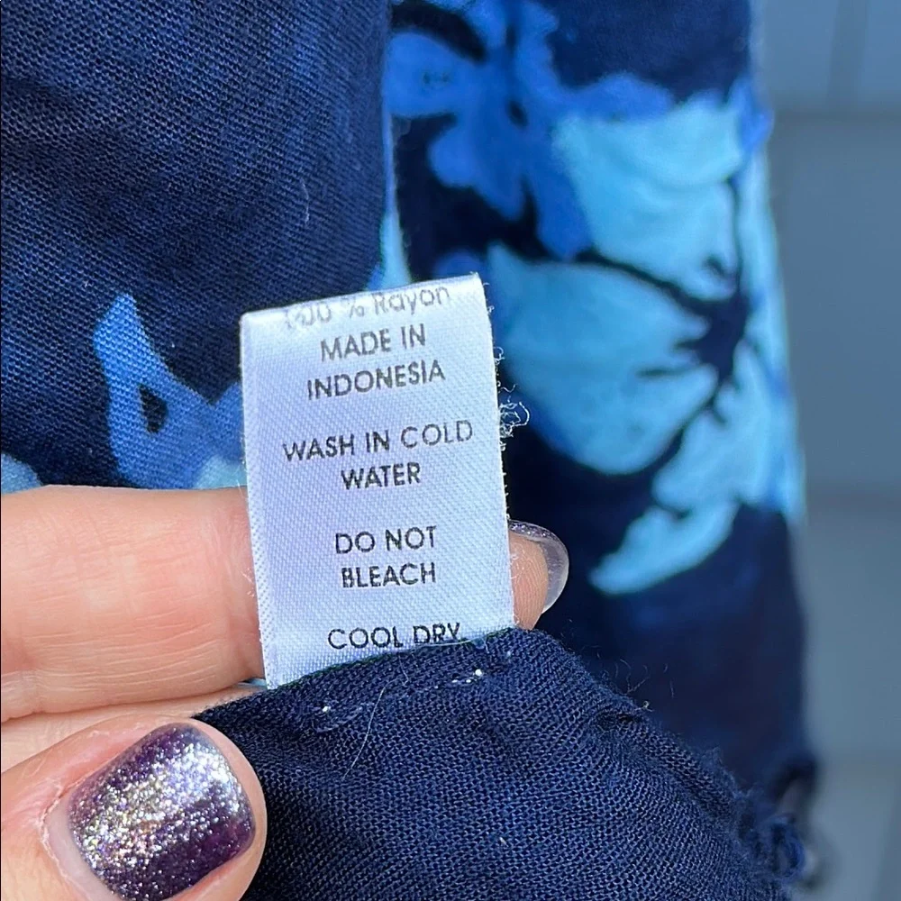 Tropical Blue Sarong Swim Cover-Up - Picture 10 of 11